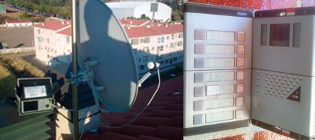 Antenas Elman antena satelital y panel de control